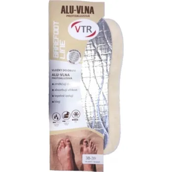 Vložka do bot VTR s. r. o. Vložky do bot Barefoot ALU - Vlna protiskluzová, VTR Velikost: 42/43