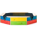 Dřevěné pískoviště s plachtou