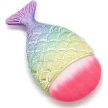 Kosmetický štětec Barevný štětec na pudr | kosmetika - Bílý