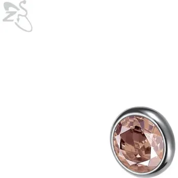 Piercing Barevný titanový dermální piercing s krystalem | tělový šperk - C-3MM