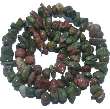 Přírodní kámen Přírodní kamenné korálky růženín ametyst achát | šperky - Unakite