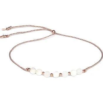 Náramek Šňůrkový náramek s měsíčním kamenem HE34R3RG-LP Agato