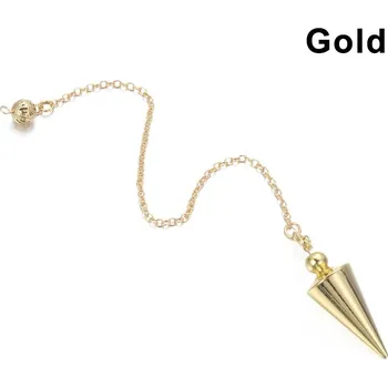 Kyvadlo z kovu pro věštění a reiki amulet | věštecké doplňky - Style3-zlatá