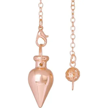 Kyvadlo z kovu pro věštění a reiki amulet | věštecké doplňky - Style5 - Růžové zlato