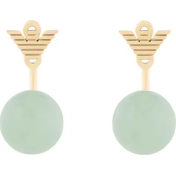 Šperk Pozlacené náušnice 2v1 s aventurínovými kameny EGS3227710 Emporio Armani