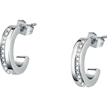 Módní doplněk Jemné ocelové náušnice s krystaly Creole SAUP04 Morellato