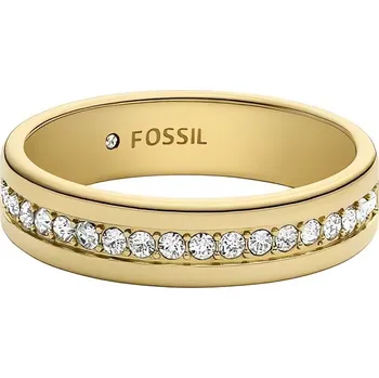 Prsten Pozlacený prsten s kubickými zirkony Archival JOF01035710 Fossil / Obvod: 54 mm - 54 mm
