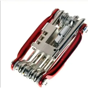 Cyklo nářadí Multifunkční nářadí na kolo 11v1 | sada nářadí - červený