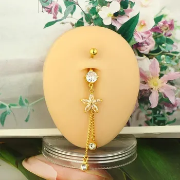 Piercing Visací piercing do pupíku z oceli | šperk - styl7