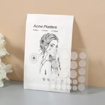 Léčba akné Hydrocolloid náplasti na akné pro transparentní krytí | kosmetika - 24 samolepek