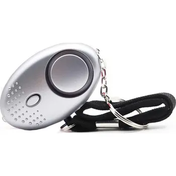 Šperk Osobní nouzový alarm 130dB pro ženy a děti | bezpečnostní přívěsek 4 ks - Stříbro