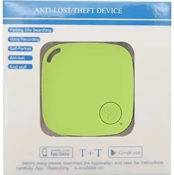 Lokátor Mini chytrý Bluetooth lokátor s GPS 5.0 | sledovací zařízení - Zelený