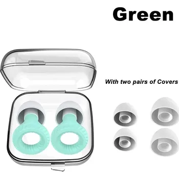 Špunty do uší proti hluku na spaní | špunty, ucpávky - Zelená