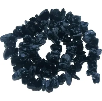 Přírodní kámen Přírodní kamenné korálky růženín ametyst achát | šperky - Sněhová vločka