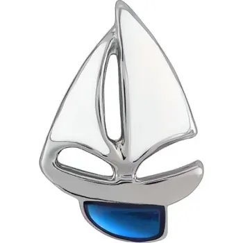 Brož Nadčasová brož s designem plachetnice KS-194 Troli