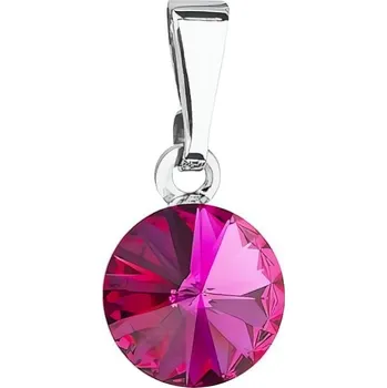 Přívěsek Okouzlující přívěsek s fuchsiovým krystalem Swarovski 54018.3 fuchsia Evolution Group