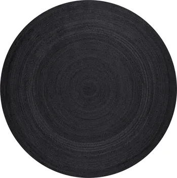 Hanse Home Kusový koberec Jute Braided 106322 Black kruh Rozměry koberců: 100x100 (průměr) kruh