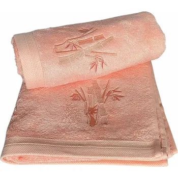 Osuška bambusová BOSTON New 70x140 cm lososová