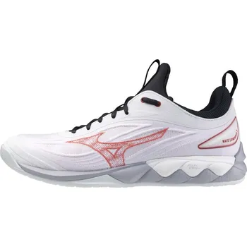 Pánská sálová obuv Pánská volejbalová obuv Mizuno WAVE LUMINOUS 3 / White/Salsa/Black Velikost: 50.0/14.0