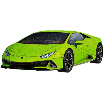 3D puzzle Ravensburger Iconics: Lamborghini Huracán Evo zelené 108 dílků