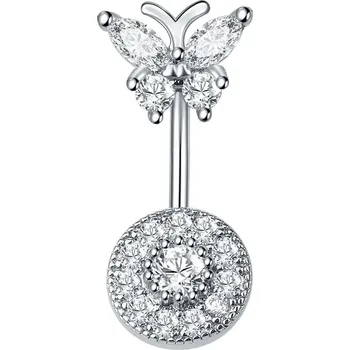 Piercing Piercing do pupíku s kamínkem | šperk - Styl 21 , 5PCS