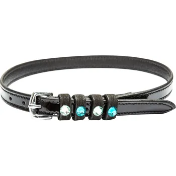 Čištění pro koně Imperial Riding Řemínky ke špornám Pardouz Imperial Riding, pár, black lack/zircon