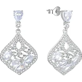 Náušnice Luxusní stříbrné náušnice s čirými zirkony E0002948 Moiss