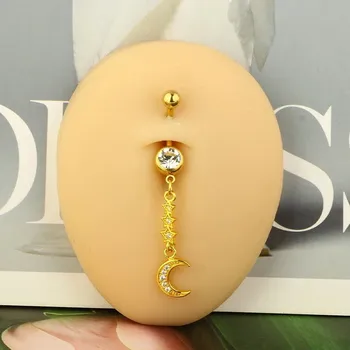 Piercing Visací piercing do pupíku z oceli | šperk - Styl23