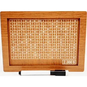 Pokladnička Dřevěná pokladnička s počítadlem úspor | kasička - Hnědý dolar 2000