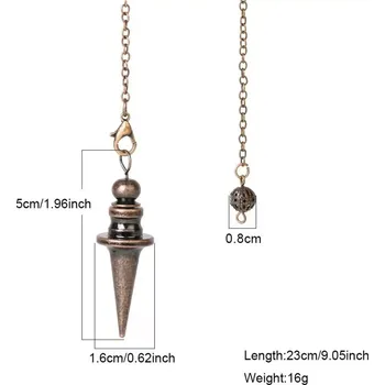 Kyvadlo z kovu pro věštění a reiki amulet | věštecké doplňky - Style4-Měď