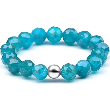 Prsten Dámský minerální prsten s apatitem POL-R05 Agato / Obvod: 57 mm - 57 mm