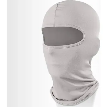 Kukla Stylová motorkářská kukla proti větru | lyžařská kukla - Světle šedá