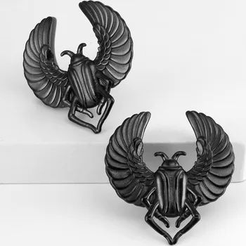 Piercing Elegantní ocelové tunely scarab | piercing 2 ks - černý , 8mm