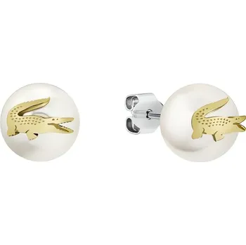 Šperk Originální náušnice perličky s krokodýlem Matchpoint 2040432 Lacoste