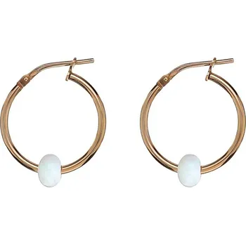 Náušnice Pozlacené náušnice kruhy se syntetickým opálem AL4987.01.000 Alisia
