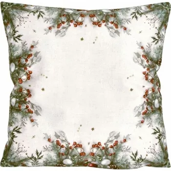 Vánoční povlak Cesmína CYH6024GC 40x40 cm