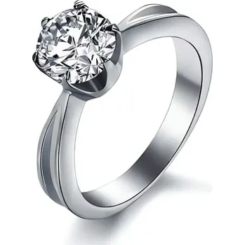 Prsten Ocelový prsten s krystalem KRS-174 Troli / Obvod: 59 mm - 59 mm