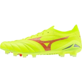 Kopačky Pánské fotbalové lisovky Mizuno MORELIA NEO IV ? ELITE MD / Safety Yellow/Fiery Coral 2/Safety Yellow Velikost: 47.0/12.0