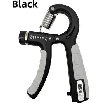 Posilovač zápěstí a prstů nastavitelný 5-60kg | expander grip - černá