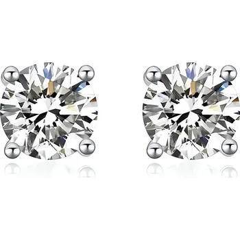 Náušnice Půvabné peckové náušnice se zirkony E000143 Moiss / Průměr: 0,6 cm