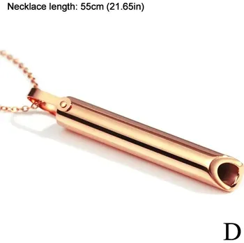 Náhrdelník Elegantní ocelový dámský náhrdelník pro klid | náhrdelník, šperk s píšťalkou - 4