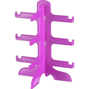 Pouzdro na brýle Stylový organizér na brýle s více úrovněmi | stojan na brýle, držák na brýle - 3vrstvé - fialové