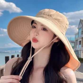 Klobouk Stylový letní klobouk s UV ochranou | dámský doplněk - Khaki