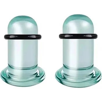 Piercing Skleněné punk tunely do uší | šperky 2 ks - A , 5mm , Šperky s plugy a tunely