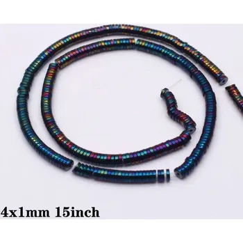 Náramek Hematitové černé korálky tvar srdce | výroba šperků - 28 let