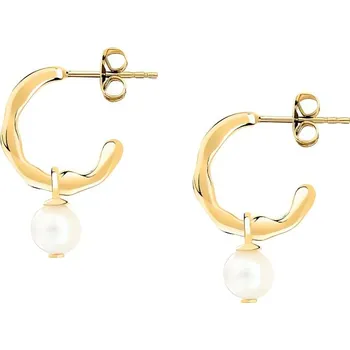 Šperk Půvabné pozlacené náušnice 2v1 Perla SXU46 Morellato
