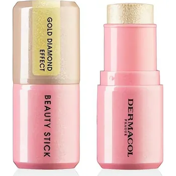 Rozjasňovač v tyčince s diamantovým efektem (Beauty Stick) Dermacol / Odstín: 1 ROSEGOLD GLOW EFFECT - 7 g