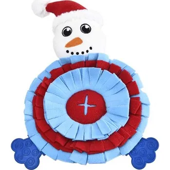 Vánoční dekorace Duvo+ Vánoční sněhulák na pochoutky 27x23,5cm