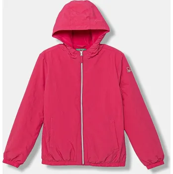 Dětská bunda United Colors of Benetton 2IGGCN06E.G.seasonal růžová 42X, vel. 170