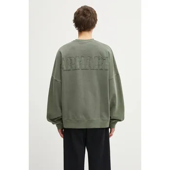 Pánská mikina Bavlněná mikina Carhartt WIP RGGD Sweat, M, zelená, 78X